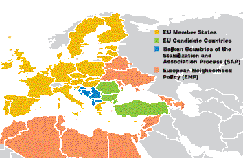 Europe-United States Comparison Map