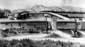 Fort Bridger drawing.