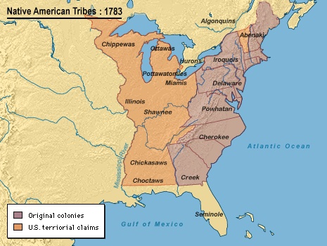 1783 Indian Tribes Territory