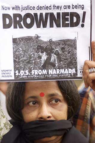 Sardar Sarovar dam protestor