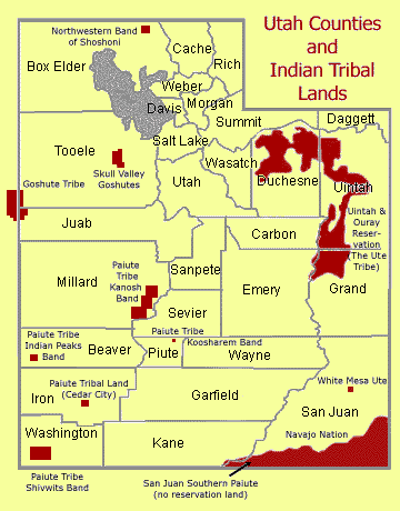 Utah Counties and Indian Tribal Lands